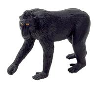 Jouet Figurine Réaliste - Macaque Noir À Crête - Planète Des Animaux