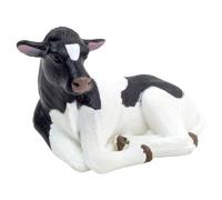 Jouet Figurine Réaliste - Vache Prim'holstein Veau - Planète Des Animaux