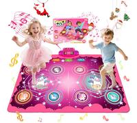 Jouet Fille 3 Ans, Tapis de Danse Musical avec Affichage LED & Mode Bluetooth - 5 Modes et 9 Niveaux de Difficulté, Cadeau d'anniversaire de Noël pour Garçons Filles de 3 4 5 6 7+