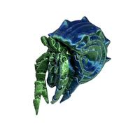 Jouet flexible de crabe ermite - Modèle articulé imprimé en 3D, figurine animale multi-articulée, ornement Fidget anti-stress | Sculpture créative de crabe de bricolage pour la décoration de relaxatio