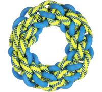 Jouet flottant Anneau Corde Bleu & Jaune ø 17 cm x 5 cm pour chien