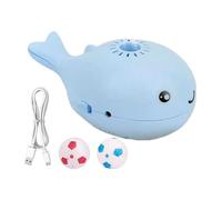 Jouet flottant baleine pour chats - Balle soufflante interactive, jouet d'enrichissement par ventilateur intégré, gadget de jeu durable pour animaux de compagnie, anti-ennui amusant | Chatons engagean