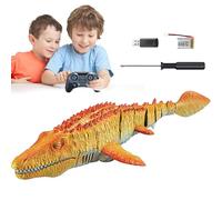 Jouet Flottant De Dinosaure Mosasaurus - Dinosaure Télécommandé Avec Pulvérisation Légère Et D'eau | Jouet Dinosaure Pour Le Jeu D'eau, Mosasaurus RC Imperméable Pour Les , Parfait Pour Les Pis