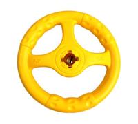Jouet flottant interactif en forme de volant pour chien | Matériau EVA durable, cloche intégrée pour le plaisir, idéal pour aller au billard, conçu pour les chiens Jaune
