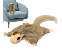 Jouet Flying Squirrel Plush - Charmant Planeur de Sucre, spongieuse et Moelleuse | Caractéristique en Peluche magnétique détaillée et réconfortante Produit décoratif en Peluche Reali