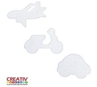 Plaques pour perles à repasser VEHICULES, assorti