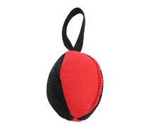 Jouet Football pour Chien, Jouet Interactif de Lutte et Relaxation, Coton et Fibre pour Grandes Races, Berger Allemand et Malinois - Soulagement de l'Anxiété, Durable et Sécurisé (Noir et rouge)