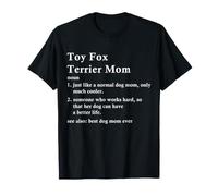 Jouet Fox Terrier Maman Définition Drôle Amertoy Chien Propriétaire T-Shirt