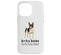Jouet Fox Terrier pour Chien Taille Terrier Attitude Pet Citation Coque pour iPhone 14 Pro Max