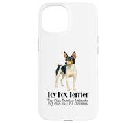 Jouet Fox Terrier pour Chien Taille Terrier Attitude Pet Citation Coque pour iPhone 15