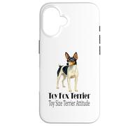 Jouet Fox Terrier pour Chien Taille Terrier Attitude Pet Citation Coque pour iPhone 16