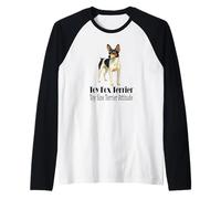 Jouet Fox Terrier pour Chien Taille Terrier Attitude Pet Citation Manche Raglan