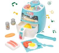 Jouet friteuse à air Chaud, Set de friteuse à air pour Enfants, Jouet Pretend Play Air Fryer, Accessoires de Cuisine réalistes, Set de Jouets de Cuisine musicaux parlants avec Couleurs changeantes