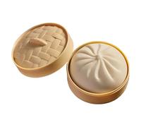 Jouet Géant De Boulette De Fidget | Grande Boîte Mystère Dumpling | 5 PC Jumbo Rainbow Dumplings Fidget Toys avec Boîte À Vapeur | Jouets Anti-Stress Dumplings pour Enfant Et Adultes