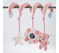 Jouet Générateur De Sons En Forme D'étoile Pour Nourrissons - Hochet En Peluche, À Suspendre Dans Une Voiture Ou Un Berceau, Éléphants Et Cochons, 0-3 Ans