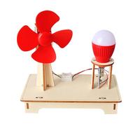Jouet générateur de vent - Modèle d'éolienne 15x14,5 cm, amélioration du travail de | Expérience scientifique Turbine éolienne avec facilité, jouet à énergie renouvelable pour l'a