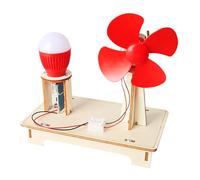 Jouet générateur d'éoliennes, expérimentation Scientifique Wind Turbine Wooden | Kits de Construction de Bois Winds Turbine Kit Fait à la Main pour l'âge de 7 à 14 Ans pour et activités parasc