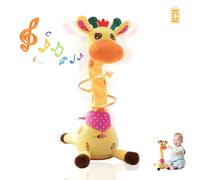 Jouet Girafe parlante et Danseuse avec contrôle du Volume, répète ce Que Vous Dites, Peluche électronique pour bébé, Cadeau de Naissance pour Nourrisson et Tout-Petit