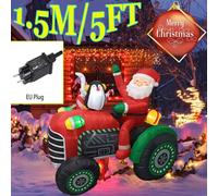 Jouet Gonflable De Béquille De Père Noël Avec Lumières Led,Décoration De Noël,Extérieur,Modèle,Ornement,Fête,Décor De Jardin,1.2m - Type Tractor-Eu Plug