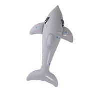 Jouet Gonflable pour Piscine D'été en Forme de Dauphin, en PVC, 160 Cm, Idéal pour Une Fête à Thème Aquatique, Une Shower Ou Une Fête Prénata, Gris