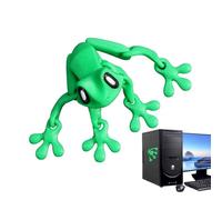 Jouet grenouille - Modèle grenouille sauteuse avec articulations mobiles - Décoration réaliste pour anniversaire, vacances, , adultes, école, bureau, dortoir, pendaison de crémaillère, fête