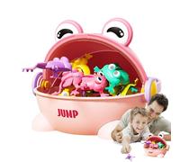 Jouet Grenouille Sauteuse - Crapaud Rebondissant Qui Appuie sur Les Doigts, Puzzle pour De Couleurs Assorties, Ensemble De Jeu Interactif Amusant | Jouets Mignons De Saut De Grenouille Rebondi