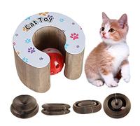 Jouet griffoir pour chat | Griffoir pour chatons avec boule de cloche - Tapis griffoir pour organes magiques pour se détendre, faire de l'exercice, animaux jouet de jeu Jildouf