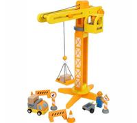 Jouet Grue & accessoires de chantier en bois Small foot by Legler®