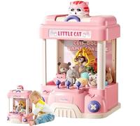 Jouet Grue, Jouet Attrape-Bonbons Portable, Mini Machine à Grue d'Arcade, Machine Attrape-Jouets avec Lumières LED, Mini Distributeur pour Enfants, Jouet Électronique Distributeur de Prix d'Arcade