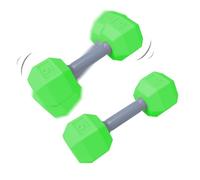 Jouet Haltère - Jouet à Grelot Poids | Joueť Haltère d'Entraînement 2 Pièces pour Exercices, Joueť Sensoriel Léger à Grelot & à Mâcher pour Bébés & Parents Fitness, ABS, Multicolore, Lot de 1