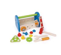 Jouet Hape Boîte à Outils en Bois - Jeu de Bricolage Enfant 3 ans et plus - Jeu de Construction avec Jouets Colorés - Imitation et Jeux de Rôles - 17 Pièces Bois pour Petits Bricoleurs