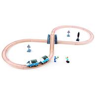 Jouet Hape Circuit en Huit de Petit Train en Bois 26 pièces - Jeu de Construction pour Enfant de 3 Ans et Plus - Jouet Compatible avec Les Circuits de Train en Bois de Marque Traditionnelles