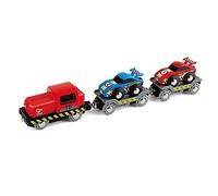 Jouet Hape Petit Train de Transport de Voiture de Course pour Circuit Train Bois - Jeu pour Enfant dès 3 Ans - Compatible avec Les Circuits de Marques Traditionnelles