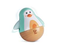 Jouet - Hape - Pingouin culbuto en bois - Turquoise - Stimule les sens - Dès 6 mois