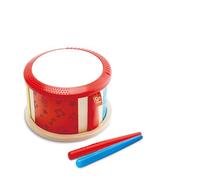 Jouet Hape - Tambour Double-Face - Instrument de Musique en Bois avec Baguette pour Enfant - Jouet Bébé 1 an et Plus - Découverte Rythme et Sons - Jeu d'Éveil pour Les Petits