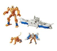 Jouet - HASBRO - Transformers Cyberverse - Cheetor & Sea Fury - 2 figurines - 10 Cms - Mixte