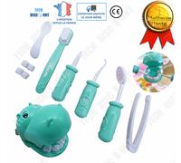 Jouet Hippopotame Kit Dent Simulation Médical Enfant Education Clinique Dentaire Médecin Intéractif Infirmière Apprentissage Docteur
