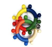 Jouet Hochet Activité Motrice 2 Anneaux Bxlxh 80x35x130mm Neuf Bébé Motricité