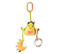 Jouet Hochet Bébé Avocat Melon d'eau Fraise Banane Jouets de Poussette en Peluche Suspendu avec Anneau de Dentition Hochet Bebe Lit de Bébé Cadeaux de Naissance pour Bébés de 0 à 12 mois