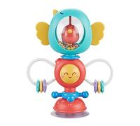 Jouet Hochet - Hochet Bébé, Jouet Nouveau-né | Jouet Spinwheel Coloré avec Ventouse Intégrée, Conçu pour Stimuler Les Sens et la Motricité des Nourrissons Lors des Repas sur Chaise Haute ou en Sortie