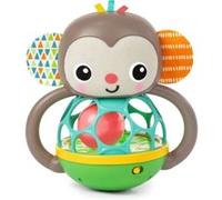 Jouet Hochet Musical Et Lumineux Grab - Bright Starts - Giggle Monkey - Avec Oball Attrape Facile - 6 Mois Et Plus - Unisexe