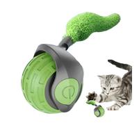 Jouet Intelligent pour Chat avec Queue - Balle Roulante Automatique pour Chat avec 2 Vitesses Adjustables,Stimulation Enrichissement pour Chaton Fournitures Exercice Compagnonnage -