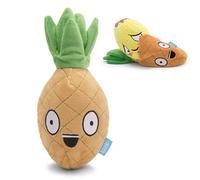 Jouet interactif 2 en 1 pour chien Barkbox, peluche extérieure avec couineur et matériau froissé, jouet pour chien déchirable avec balle à picots