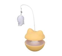 Jouet Interactif 4-en-1 pour Chat, Distribution de Friandises et Base | Construction ABS durable, jeu engageant, baguette en plumes amovible, enrichissement intérieur