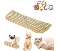 Jouet interactif à mâcher à l'herbe à chat avec herbe à chat biologique de 6000 mg, oreiller de nettoyage des dents, jouet pour chatons et chats adultes (L)