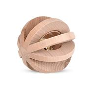 Jouet Interactif à Mâcher en Bois pour Chien avec Clochette pour Un Temps de Jeu Amusant, Conception Durable de 7 Cm, Parfait pour L'entraînement et la Dentition