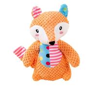 Jouet interactif à mâcher pour chien - Forme d'animal en peluche | Jouet couineur en tissu avec fonctions papier froissé, chiot 26,5 x 7,3 x 30 cm et renard 19,5 x 10 x 23 cm, accessoire