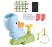 Jouet Interactif À Rapporter Pour Chat - Lanceur De Disque Volant, Design Canard À Monter, Couleurs Vives, Jouet De Coordination Pieds-mains-yeux, Plastique ABS Durable Résistant Aux Chocs - Pour Le J