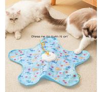 Jouet interactif automatique pour chat, jouet taquineur à plumes rotatives électriques, rechargeable par USB, simule l'instinct de chasse, fournit un divertissement et de l'exercice pour les chats Tou