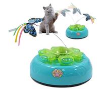 Jouet interactif Automatique pour Chatons, Jouets automatiques pour Chats interactifs, Automatique pour Chats d'intérieur | Jouet pour Chat Qui se déplace au Hasard avec Piles, Jouet pour